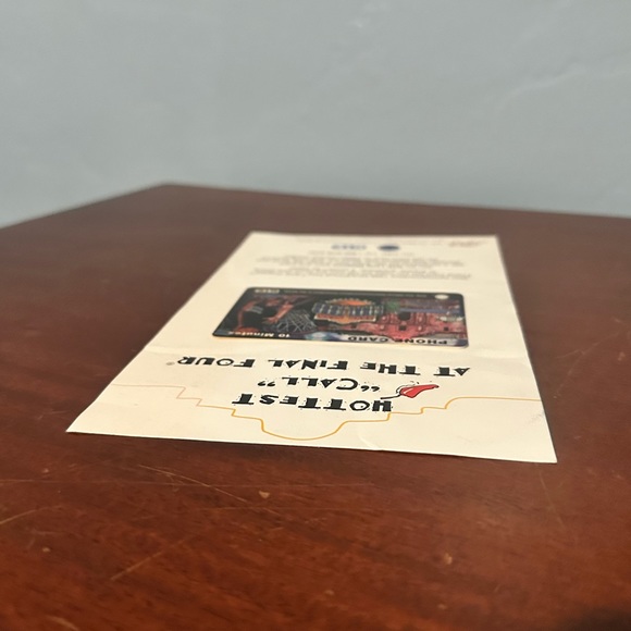 Commemorative 1998 NCAA Final Four GTE Pre Paid Phone Card Kentucky Wildcats - Picture 7 of 13